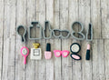 Makeup Set Minis, make up bag, Barbie makeup, Barbie cutters, make up cutters, girl cutters