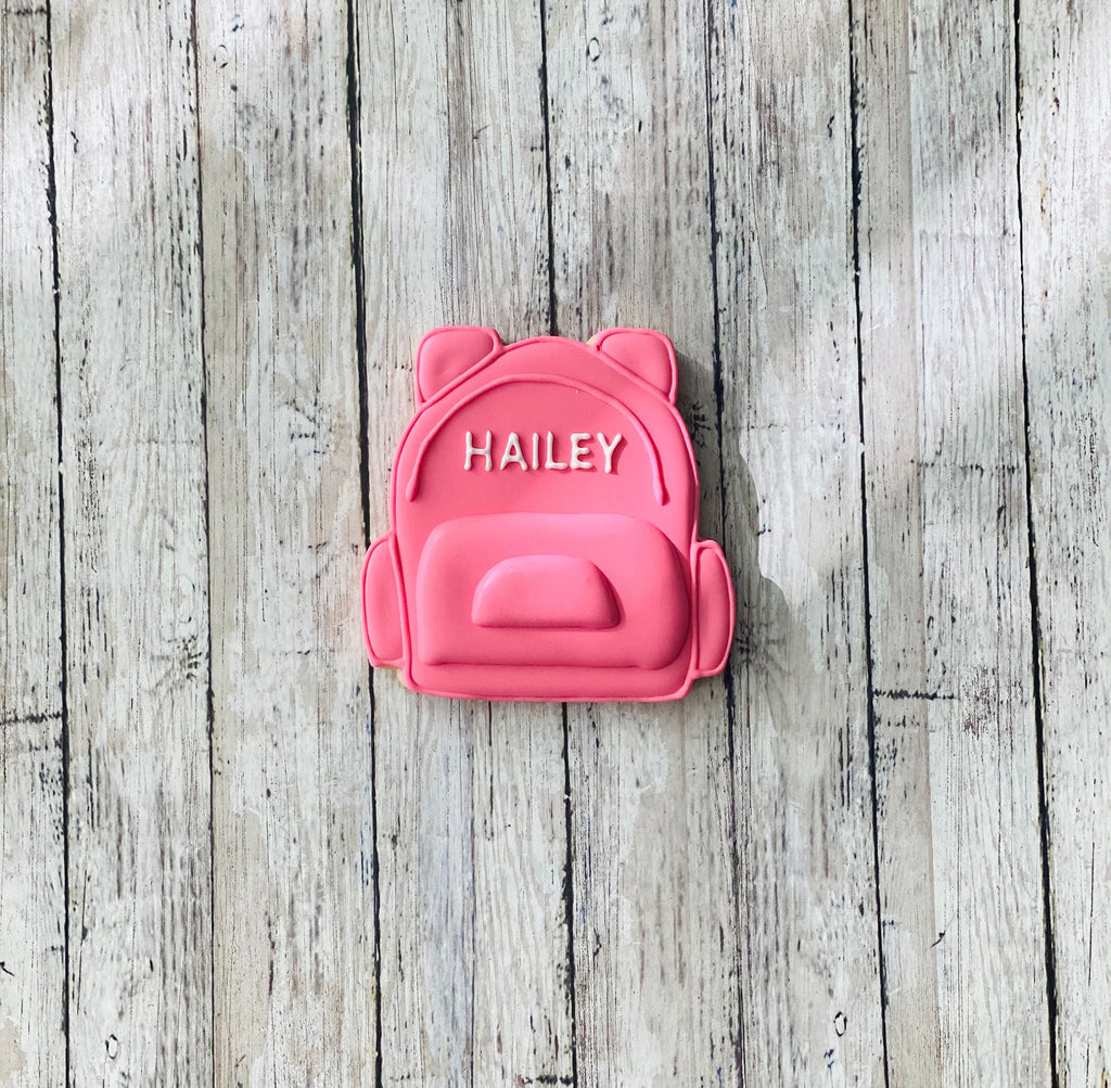 Backpack Cookie cutter, back to school cutter, girl cutter, book bag cutter, bag cutter