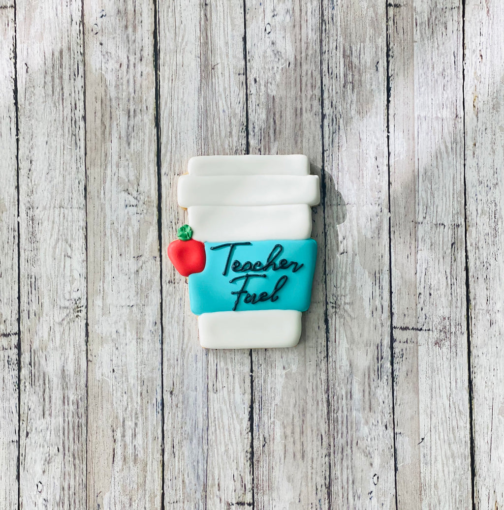 Teacher Coffee Cup Cookie cutter, back to school cutter, teacher cutter, drink cutter, to go coffee cutter, coffee cutter