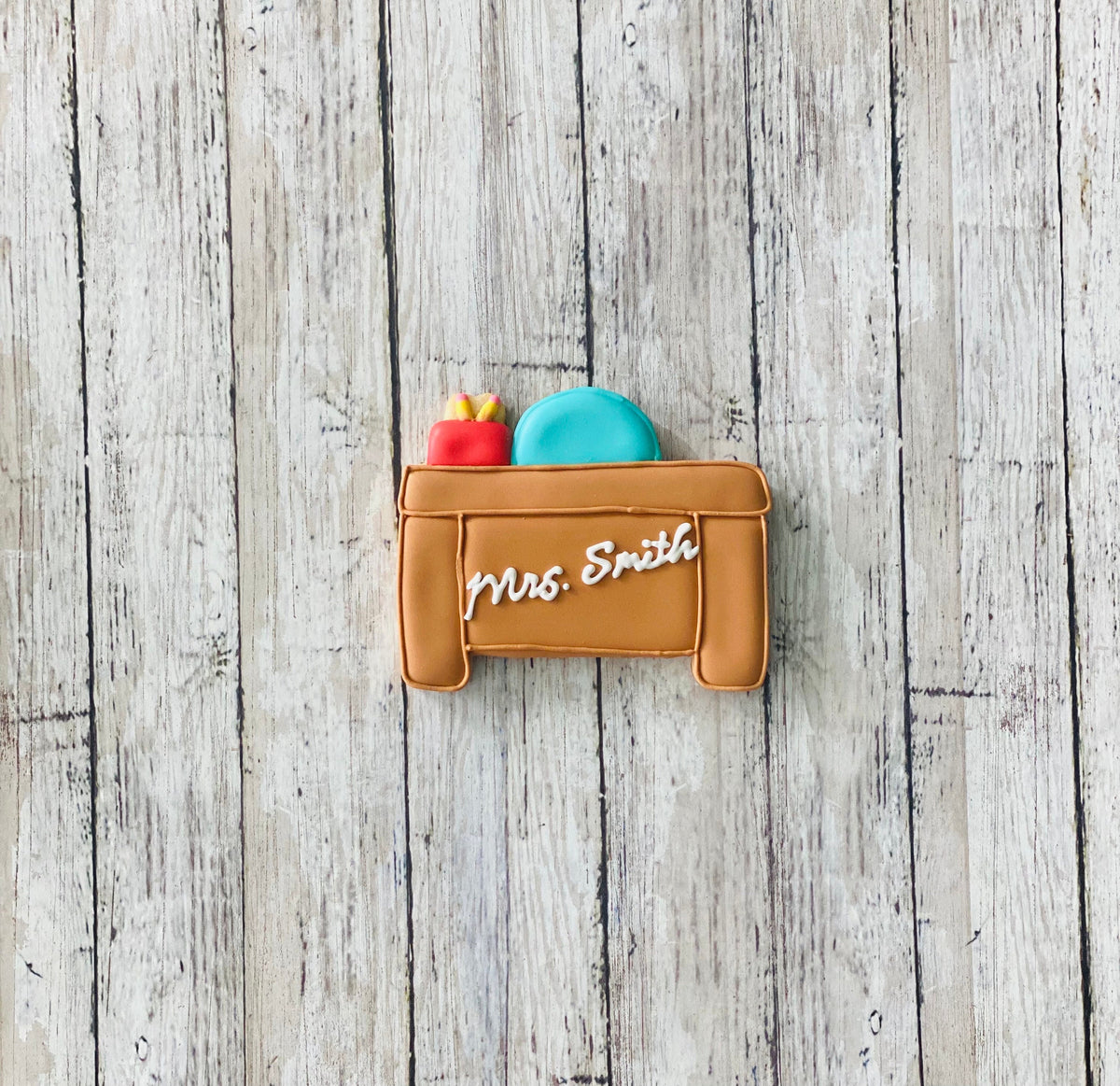 Teacher Desk Cookie cutter, back to school cutter, office desk cutter, desk cutter