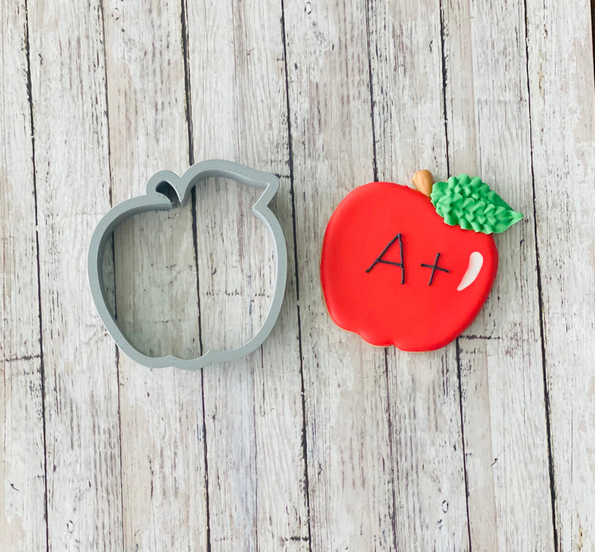 Apple Cookie Cutter, back to school cutter, fruit cutter, teacher cutter