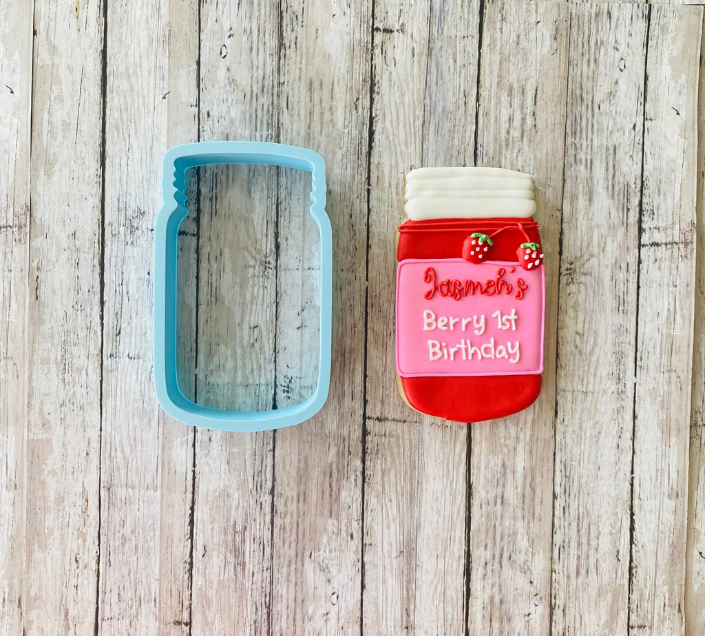 Mason Jar Cookie Cutter, jar cutter, food cutter, can cutter, garden cutter, spring cutter, summer cutter