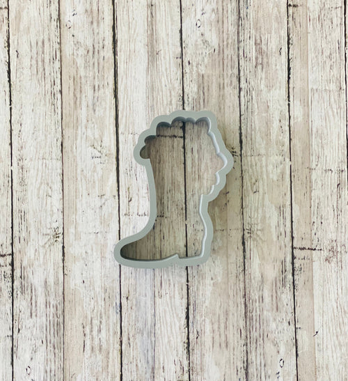 Boot with Florals Cookie Cutter, boot cutter, flower boot cutter, girl cutter, rodeo cutter, cowgirl boot cutter