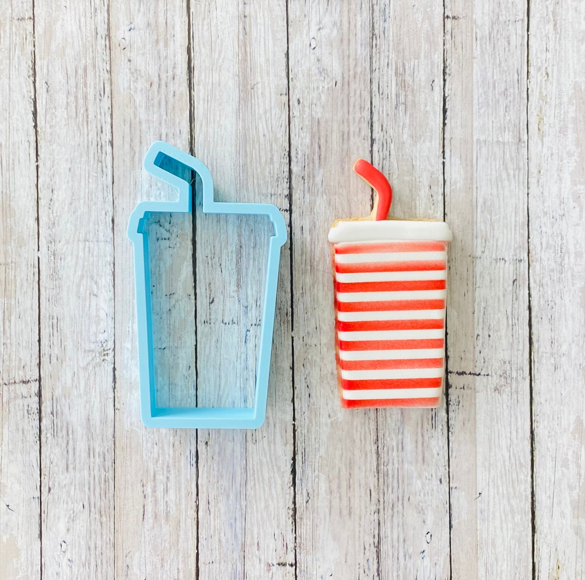 Drink Cup Cookie Cutter, drink cutter, fast food cutter, cup cutter, drink with straw cutter