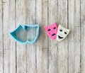 Theater Masks Cookie Cutter, stage cutter, music cutter, masks cutter, costume cutter