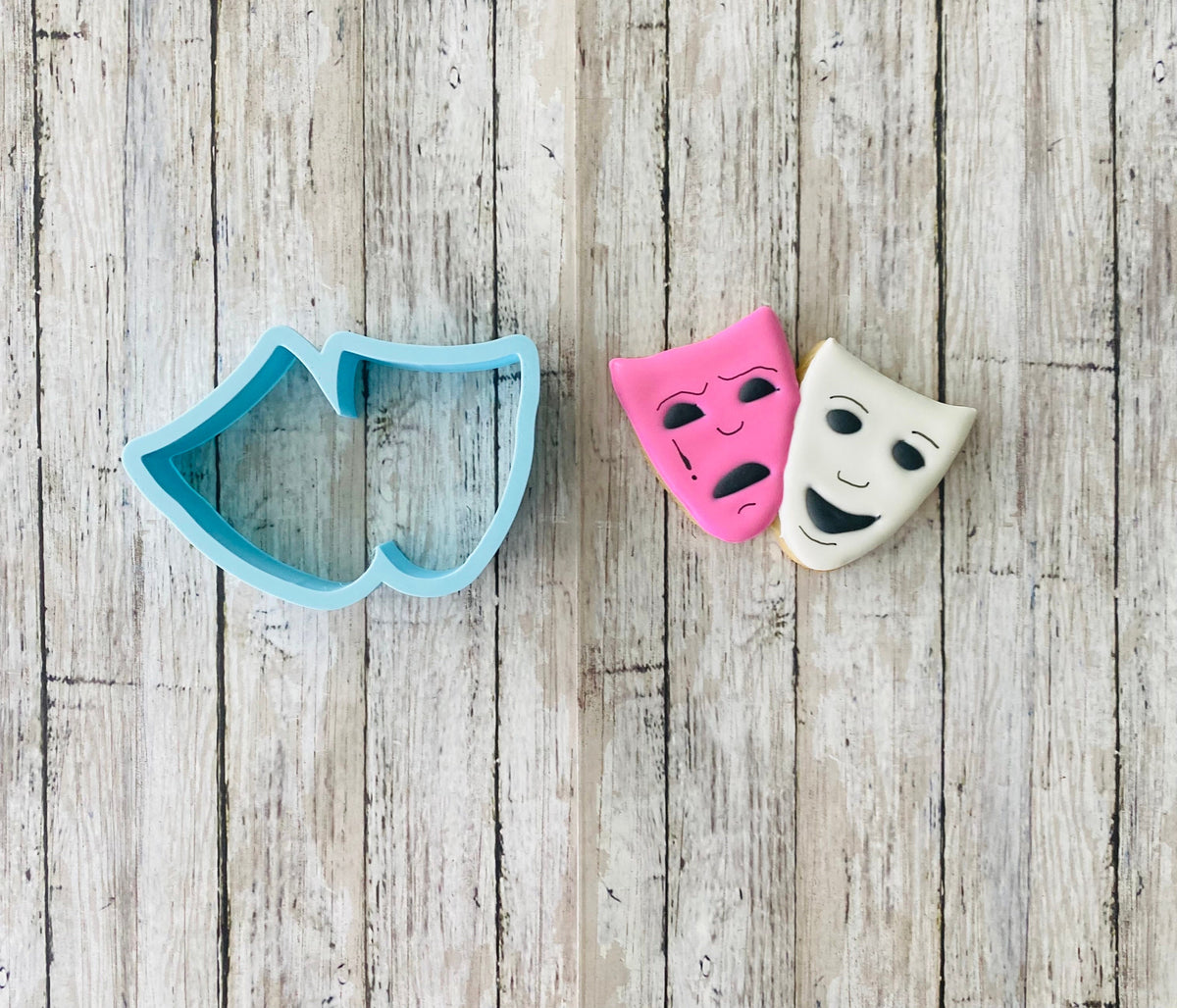 Theater Masks Cookie Cutter, stage cutter, music cutter, masks cutter, costume cutter