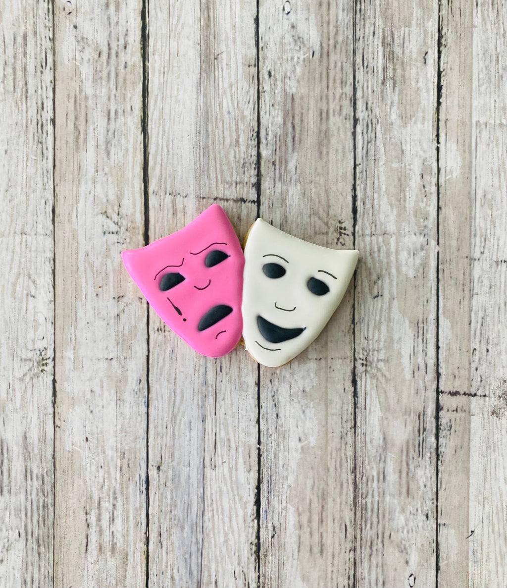 Theater Masks Cookie Cutter, stage cutter, music cutter, masks cutter, costume cutter