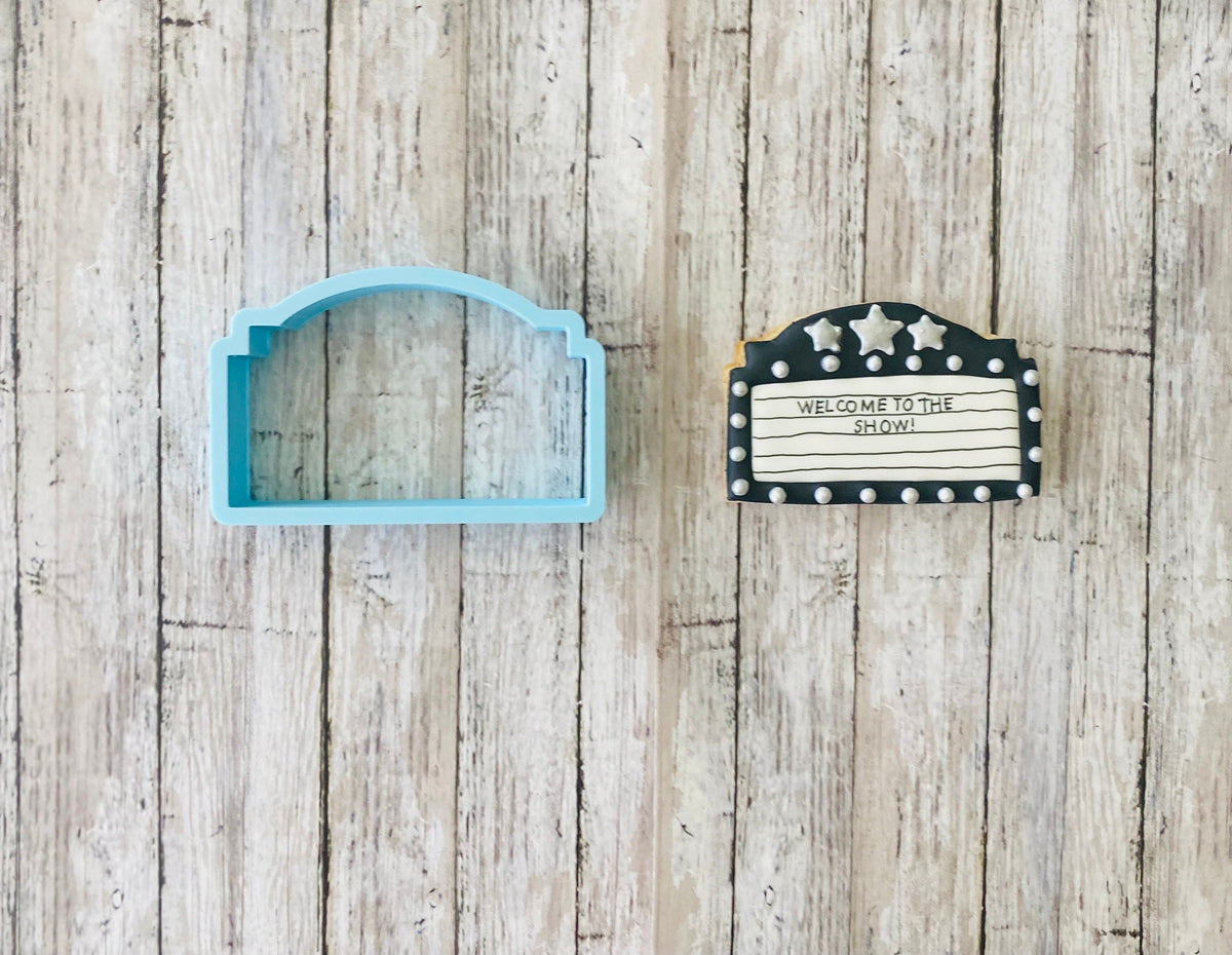 Marquee Cookie Cutter, Frame cutter, photo cutter, picture cutter, plaque cutter, stage cutter, theater cutter