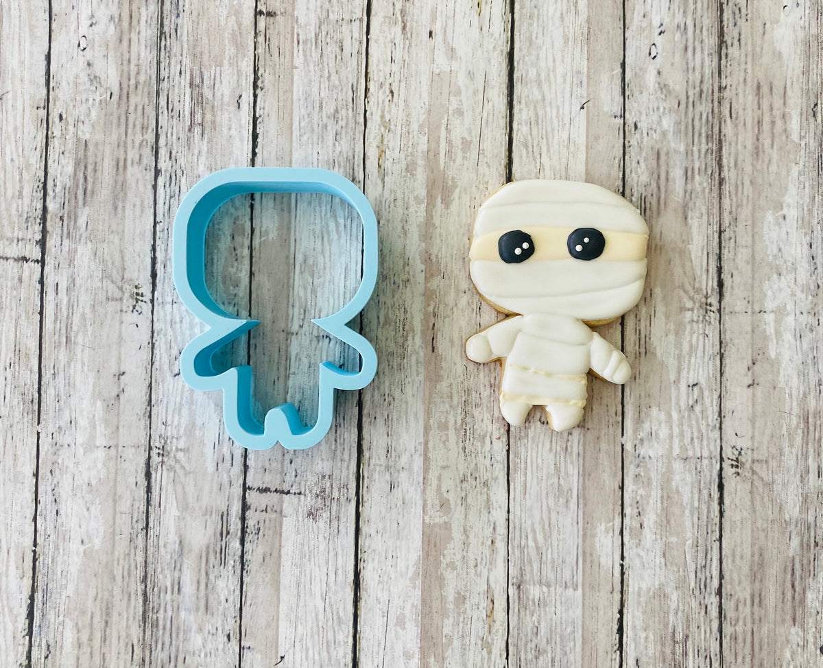 Mummy Cookie Cutter, spooky cutter, Halloween cutter, trick or treat cutter, death cutter, cute mummy cutter