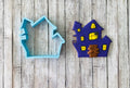 Haunted House Cookie Cutter, spooky cutter, Halloween cutter, trick or treat cutter