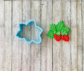 Strawberry Bunch Cookie Cutter,  fruit cutter, garden cutter, berry cutter, food cutter