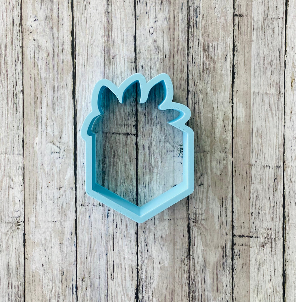 Floral Hexagon Frame Cookie Cutter, frame cutter, wedding cutter, bridal shower cutter, baby shower cutter, anniversary cutter