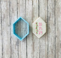 Stretched Rhombus Frame Cookie Cutter, frame cutter, wedding cutter, bridal shower cutter, shape cutter, anniversary cutter