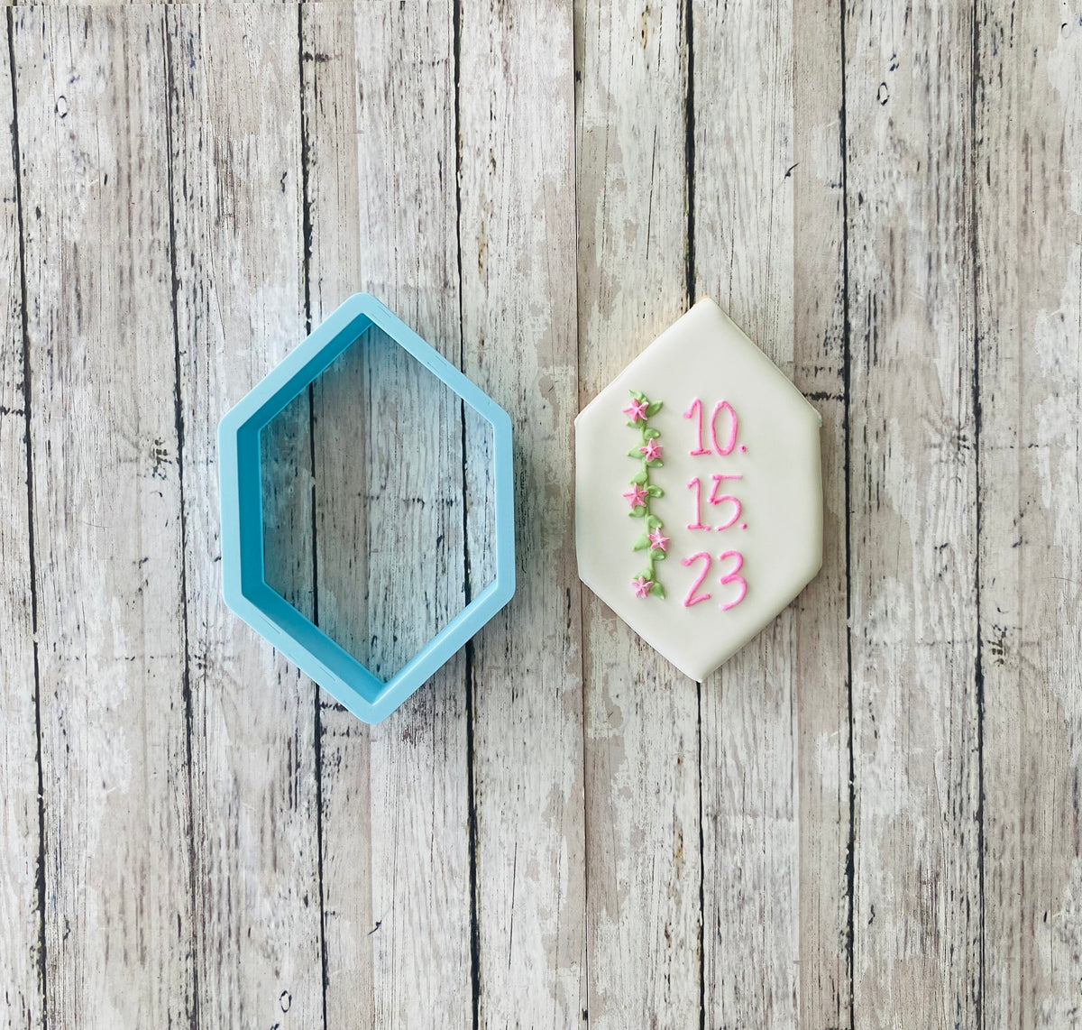 Stretched Rhombus Frame Cookie Cutter, frame cutter, wedding cutter, bridal shower cutter, shape cutter, anniversary cutter