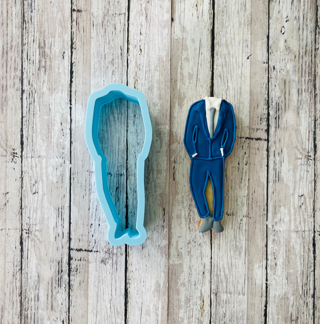 Full Tuxedo Cookie Cutter, suit cutter, wedding cutter, anniversary cutter, men's cutter, groom cutter