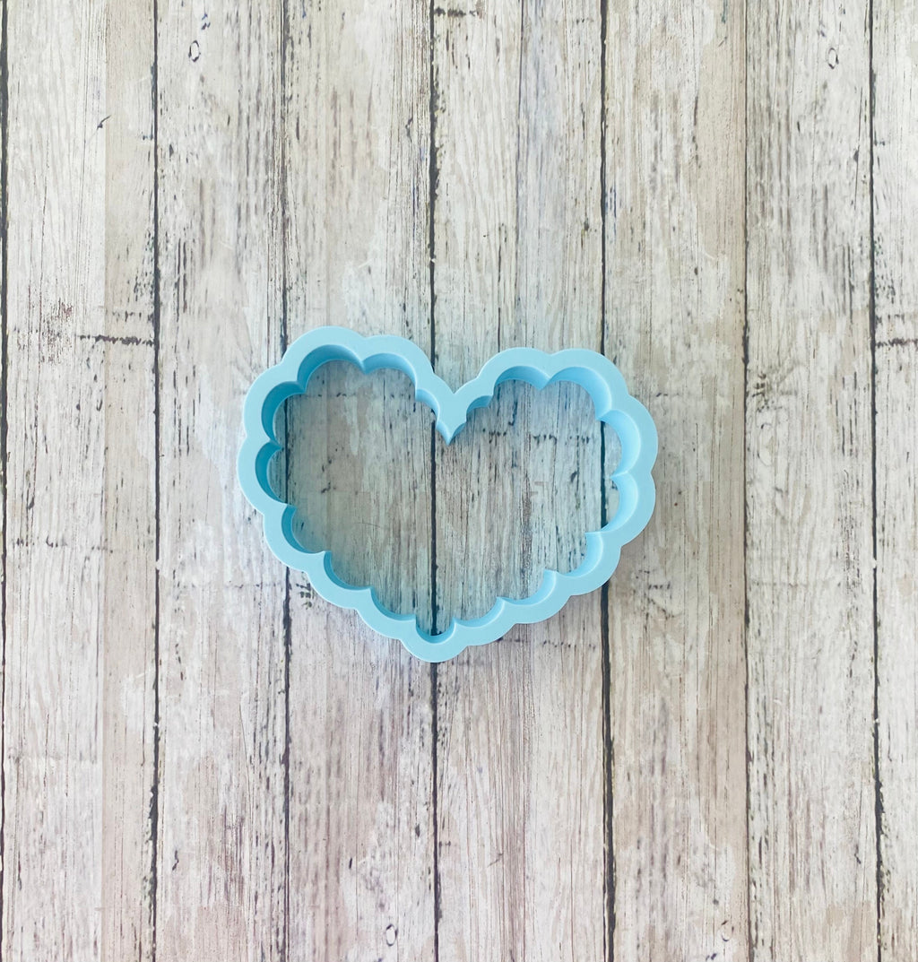 Scalloped Heart Cookie Cutter, shape cutter, heart cutter, wedding cutter, valentines cutter, anniversary cutter
