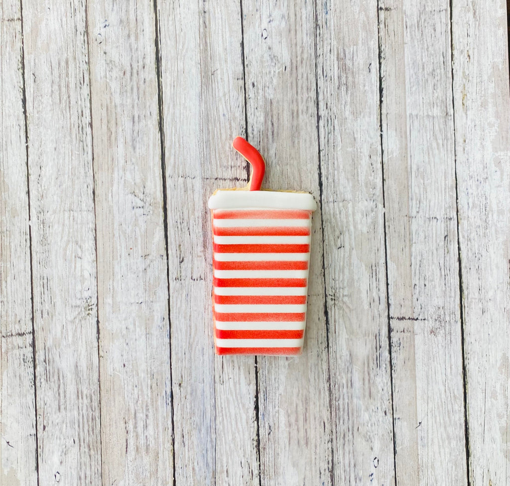 Drink Cup Cookie Cutter, drink cutter, fast food cutter, cup cutter, drink with straw cutter