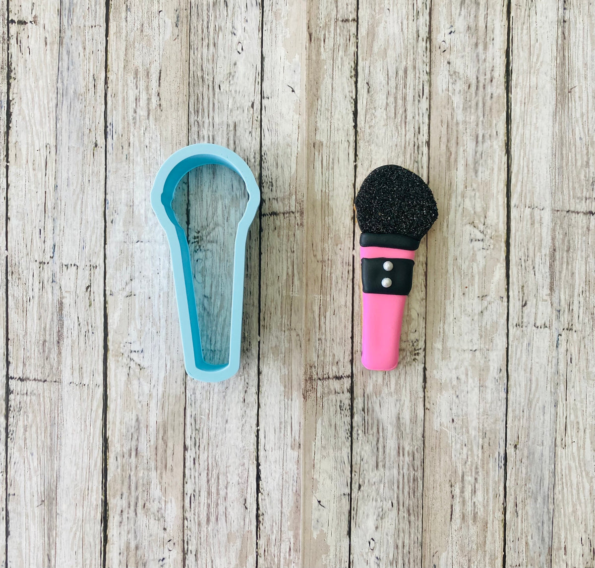 Microphone Cookie Cutter, music cutter, singing cutter, band cutter, choir cutter, mic cutter, stage cutter