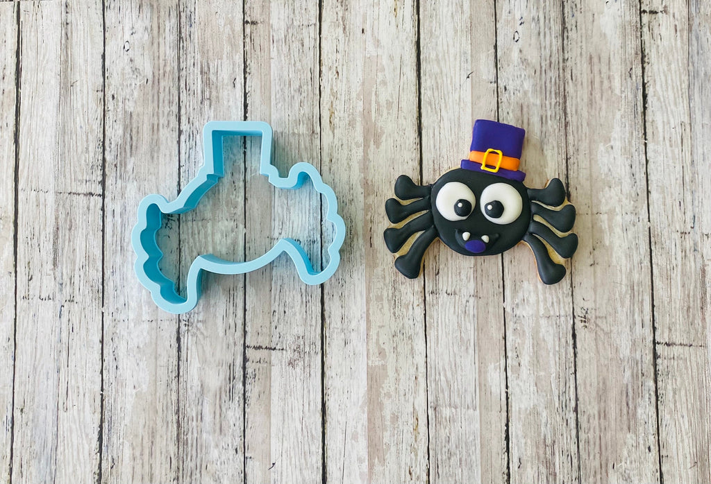 Spider Cookie Cutter, spooky cutter, Halloween cutter, trick or treat cutter, happy spider cutter, pet cutter