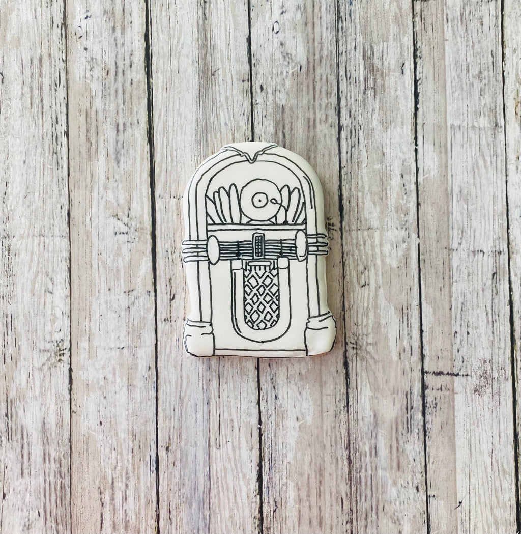 Jukebox Cookie Cutter, music cutter, singing cutter, boombox cutter, music player cutter, stereo cutter, record player cutter