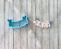 Party Banner Cookie Cutter, Birthday Cutter, party Cutter, Celebration Cutter, decoration cutter, baby cutter, shower cutter
