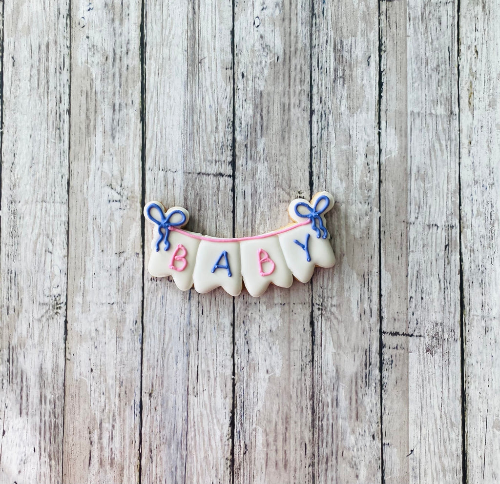 Party Banner Cookie Cutter, Birthday Cutter, party Cutter, Celebration Cutter, decoration cutter, baby cutter, shower cutter