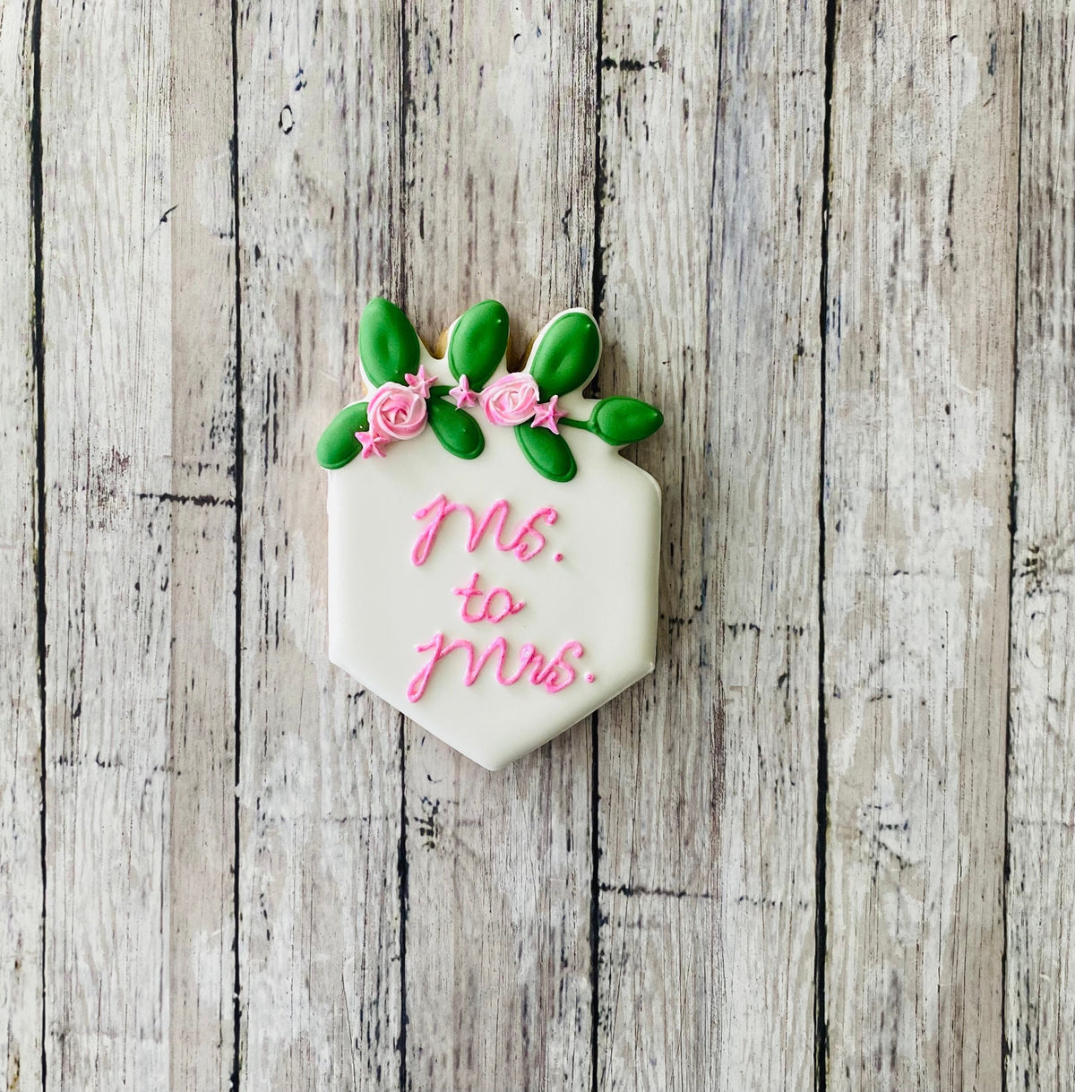 Floral Hexagon Frame Cookie Cutter, frame cutter, wedding cutter, bridal shower cutter, baby shower cutter, anniversary cutter