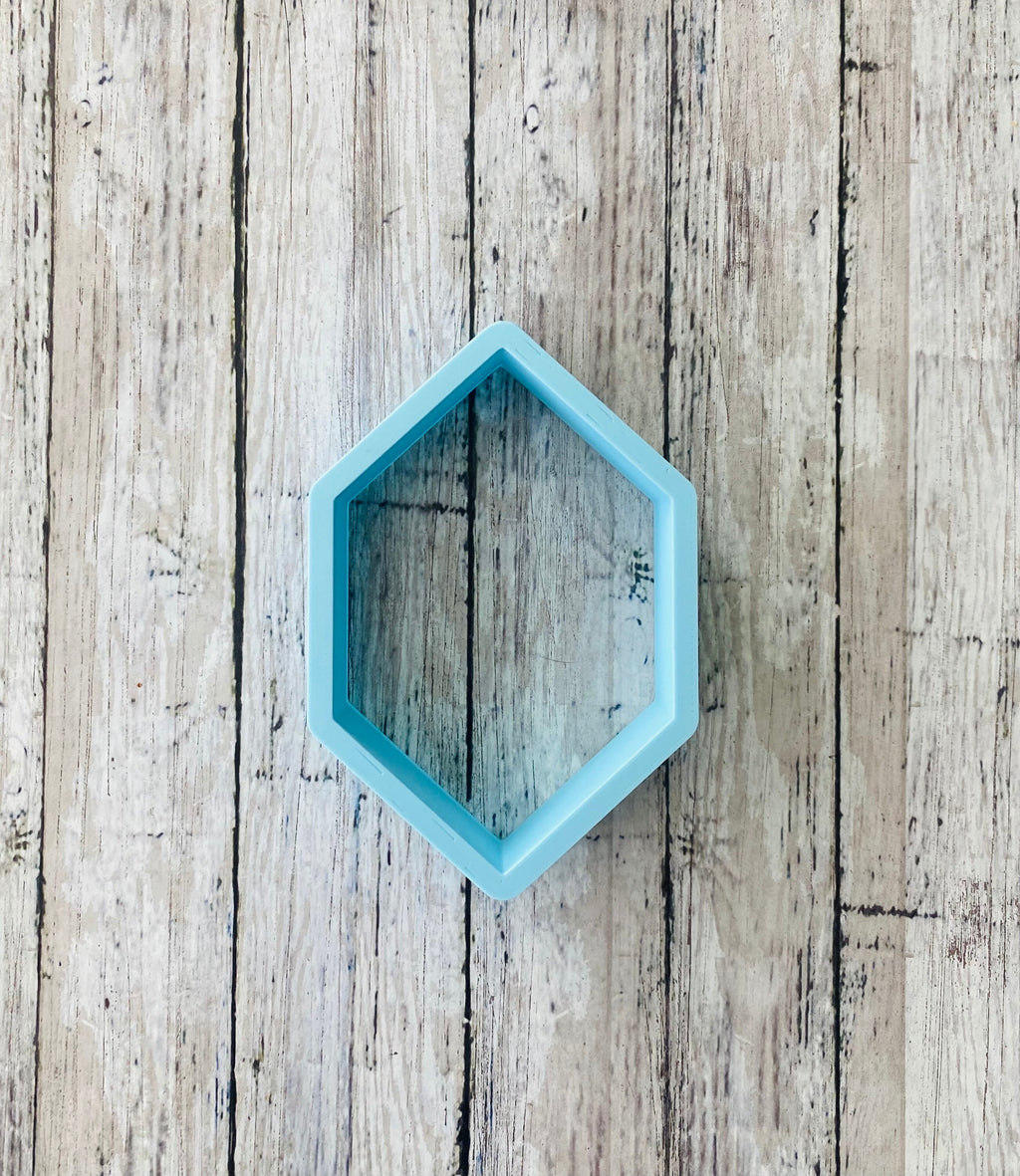 Stretched Rhombus Frame Cookie Cutter, frame cutter, wedding cutter, bridal shower cutter, shape cutter, anniversary cutter