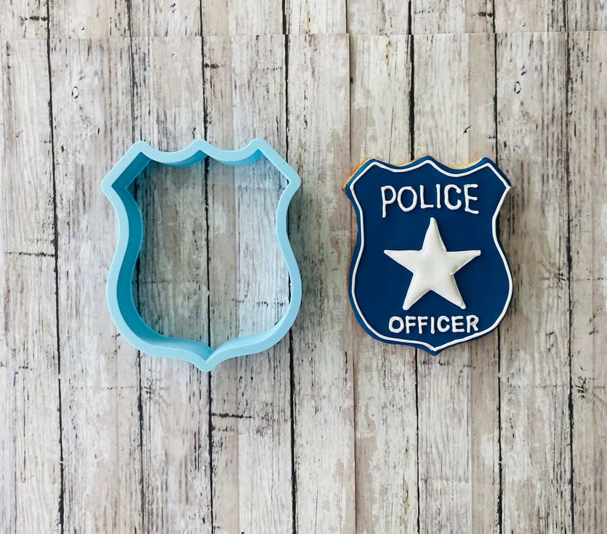 Shield Frame Cookie Cutter, frame cutter, police cutter, race cutter, car cutter, shape cutter