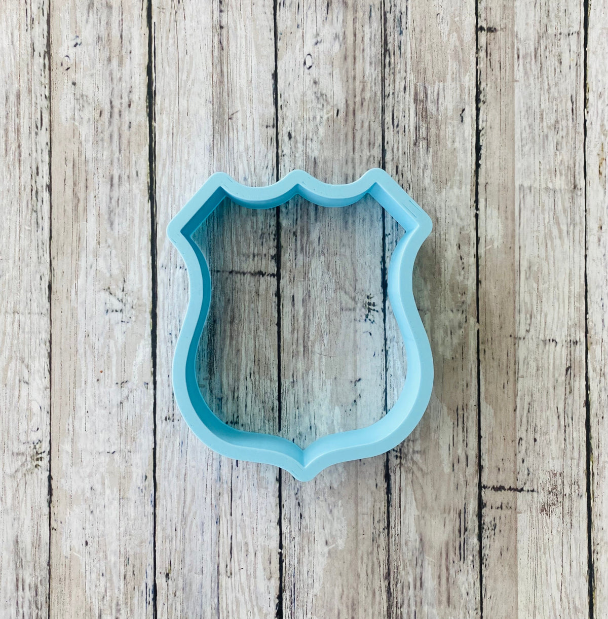 Shield Frame Cookie Cutter, frame cutter, police cutter, race cutter, car cutter, shape cutter