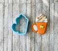 Tall Coffee Cookie Cutter, fall cutter, autumn cutter, drink cutter, coffee cutter, tea cutter, coffee cup, pumpkin latte cutter, latte