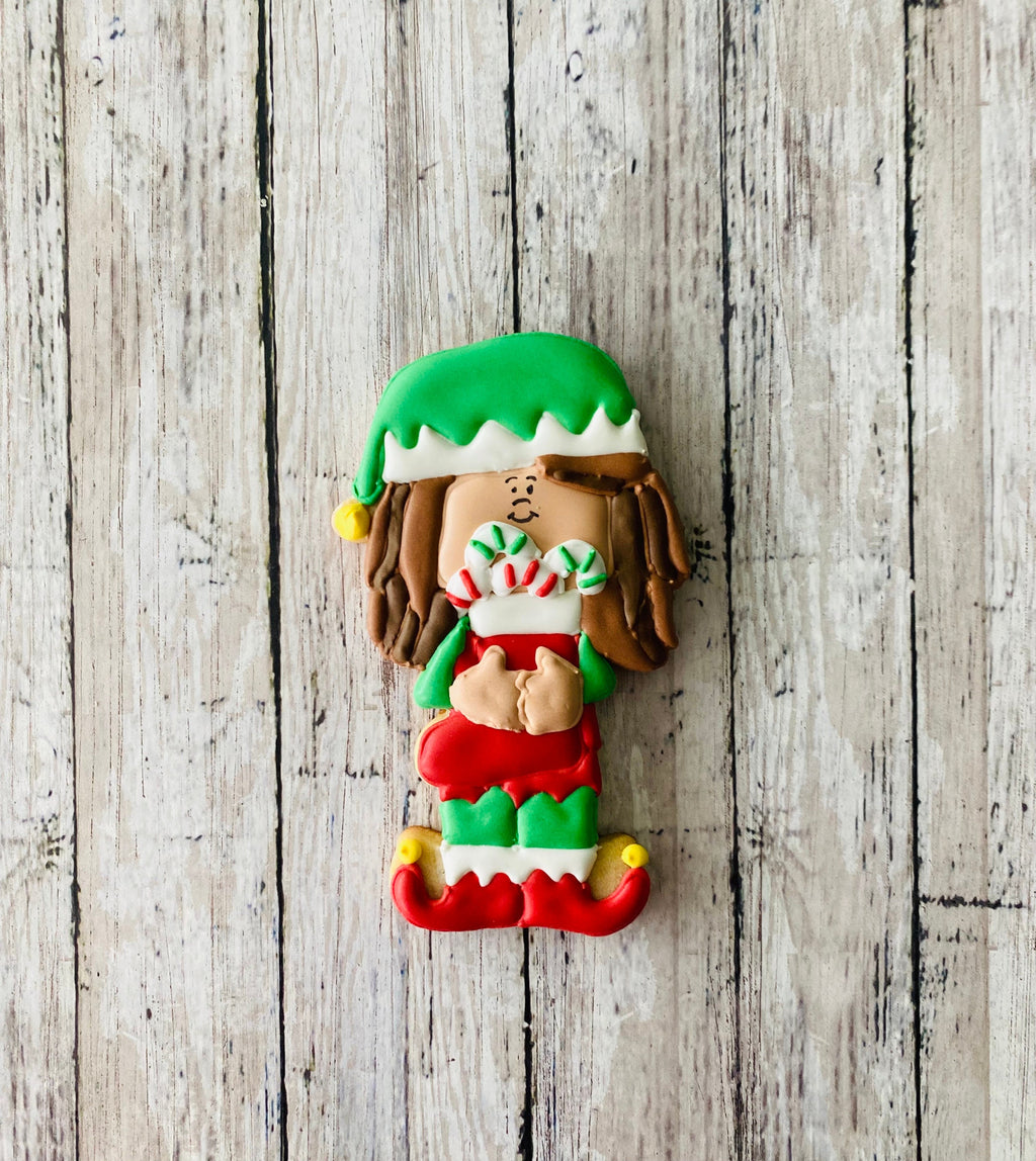 Elf Cookie Cutter, girl elf cutter, boy elf cutter, Christmas cutter