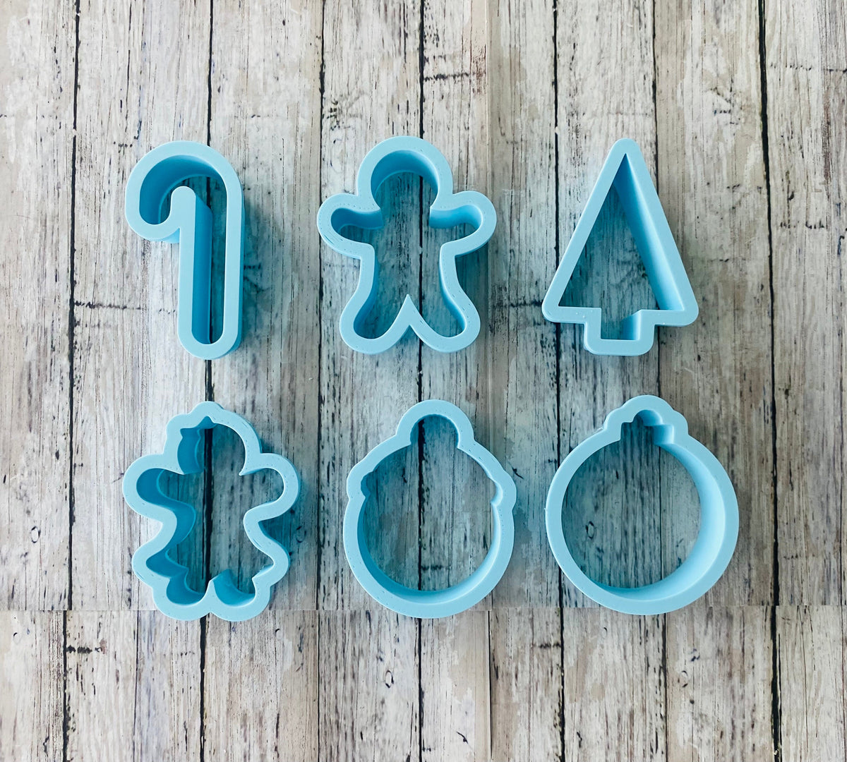 Christmas Minis Cookie Cutters, Christmas cutters, tree cutter, candy cane cutter, gingerbread cutter, snowman cutter, ornament cutter