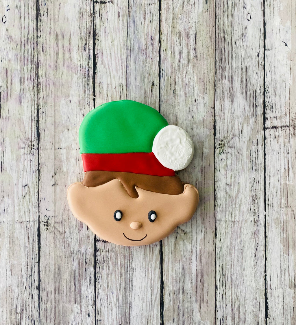Elf Head Cookie Cutter, Christmas cutter, boy elf cutter, girl elf cutter