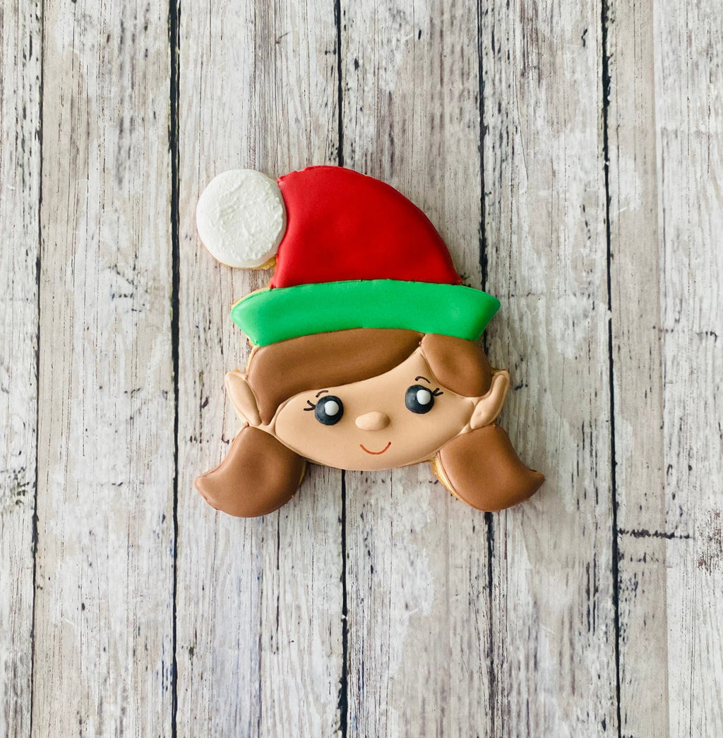 Elf Head Cookie Cutter, Christmas cutter, boy elf cutter, girl elf cutter