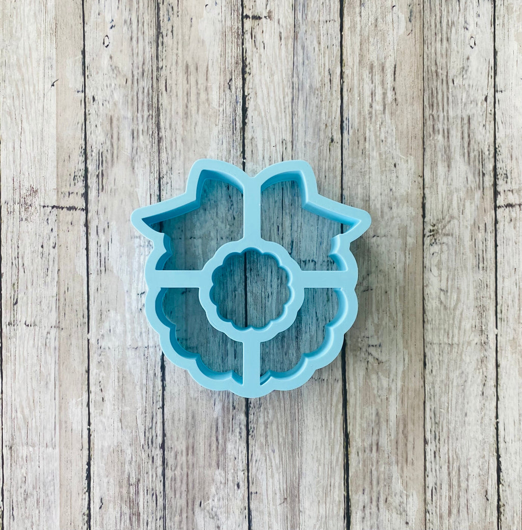 Christmas Wreath 2 Cookie Cutter, decoration cutter, Christmas cutter