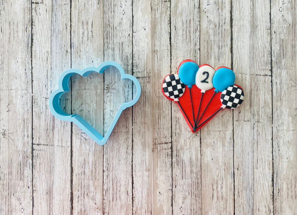 Balloons Cookie Cutter, Birthday Cutter, party Cutter, Celebration Cutter
