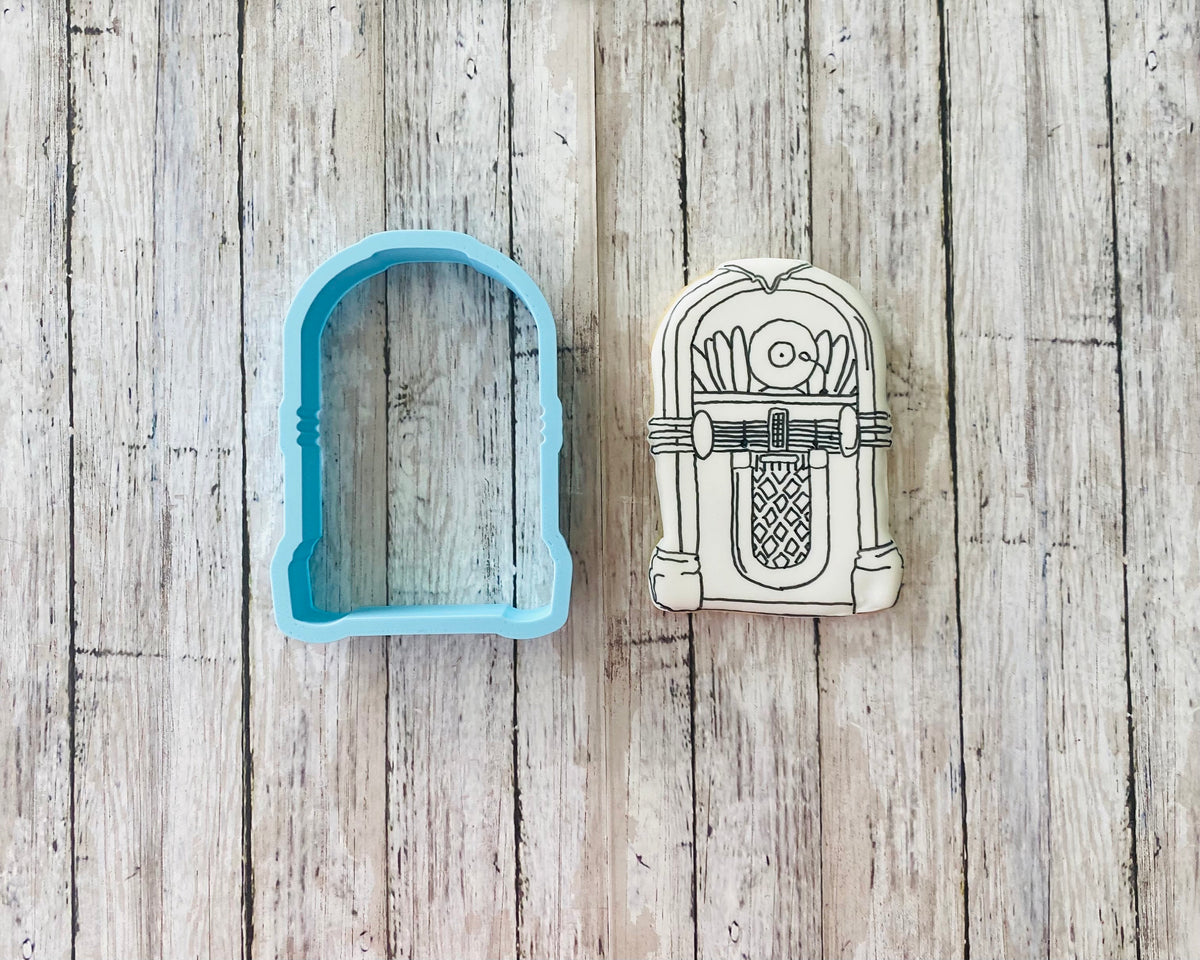 Jukebox Cookie Cutter, music cutter, singing cutter, boombox cutter, music player cutter, stereo cutter, record player cutter