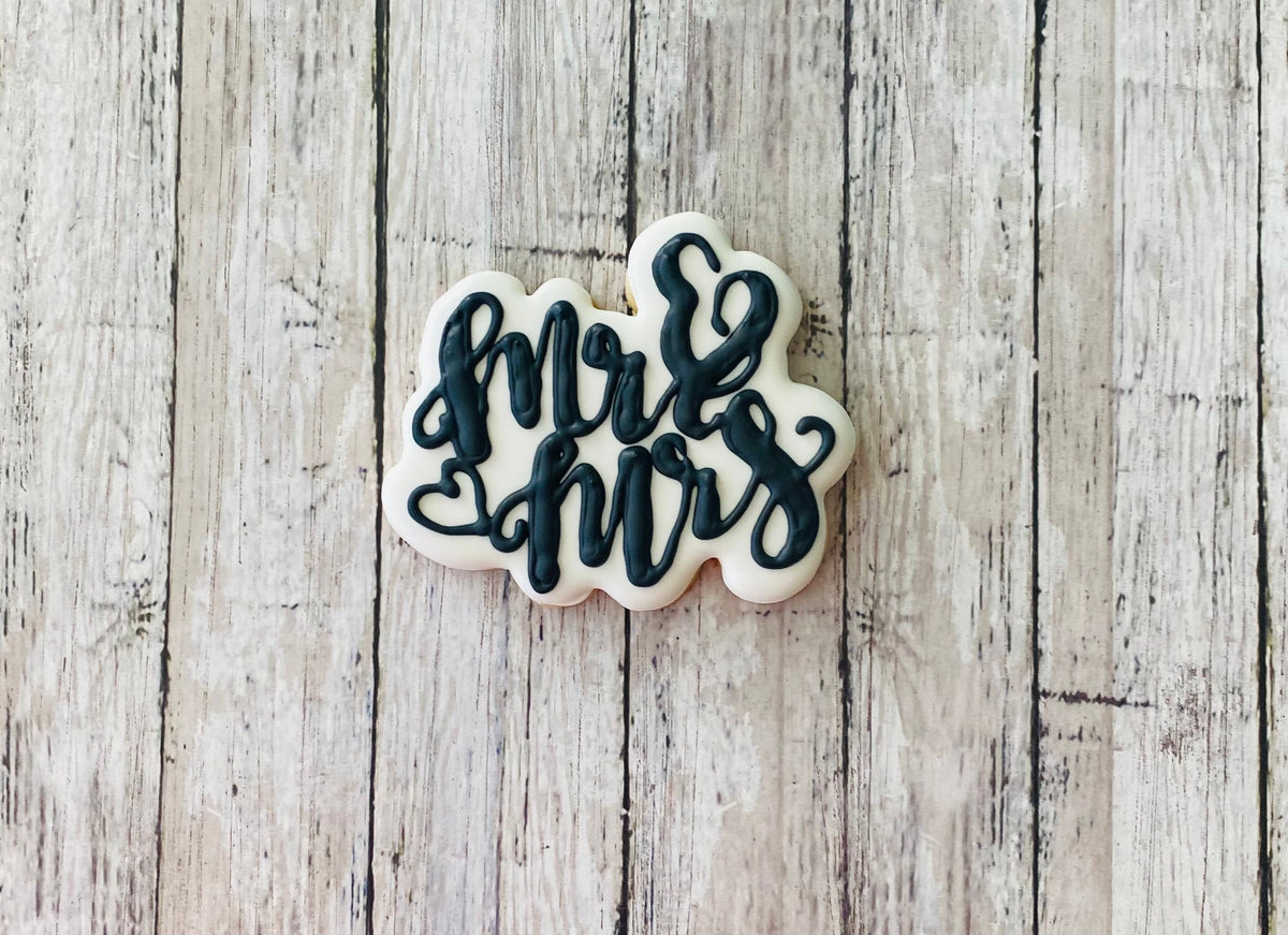 Mr. & Mrs. Cookie Cutter, frame cutter, wedding cutter, engagement cutter, bridal shower cutter, reception cutter, word cutter
