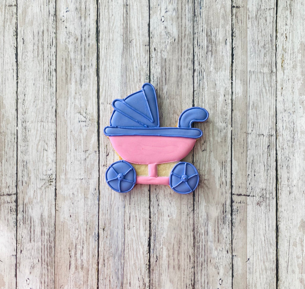 Stroller Cookie Cutter, baby shower cutter, baby cutter, basset cutter