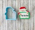 Christmas Plaque 2 Cookie Cutter, santa cutter, merry Christmas cutter, Christmas cutter