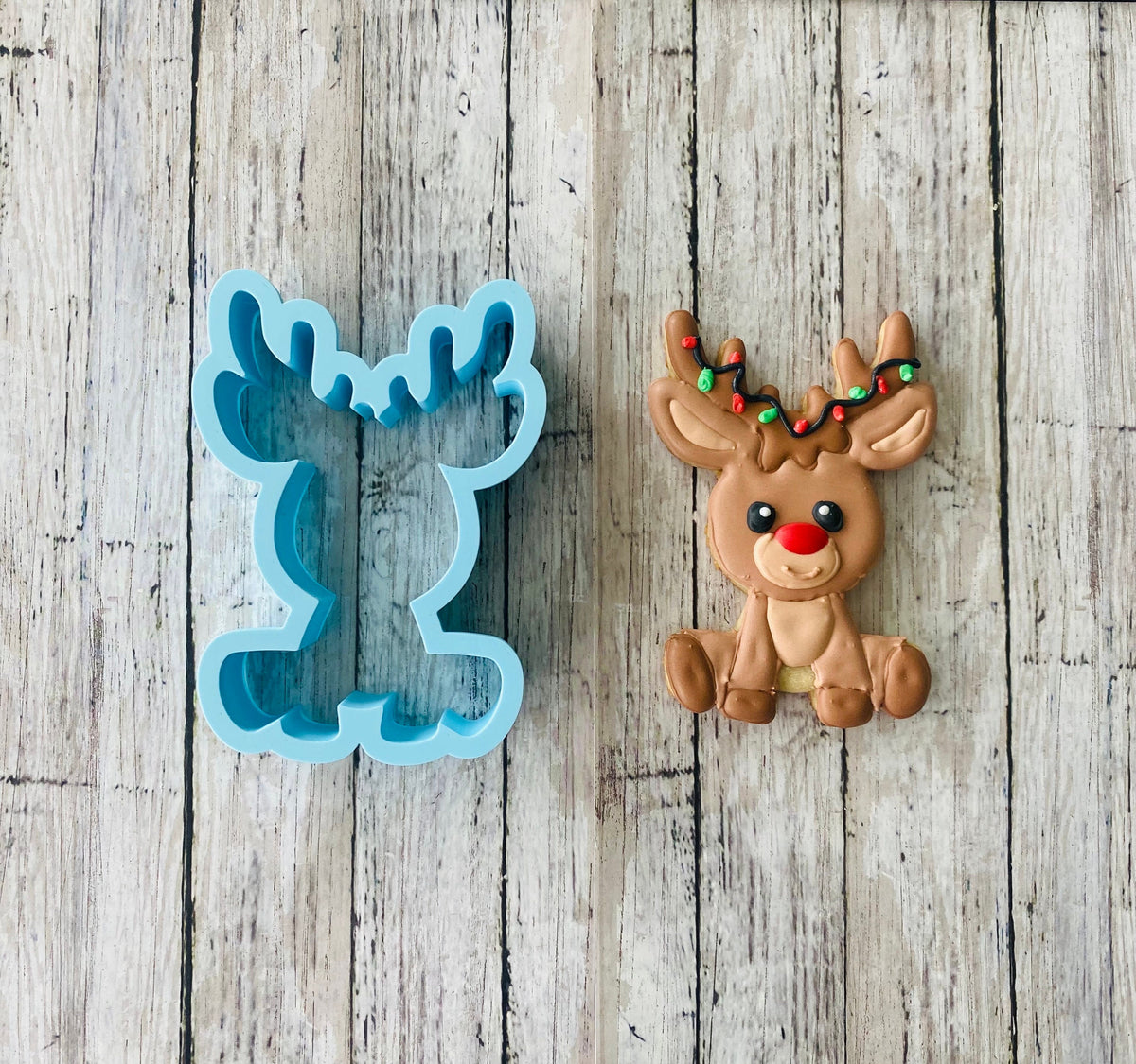 Reindeer Cookie Cutter, Rudolph cutter, deer cutter, Christmas cutter