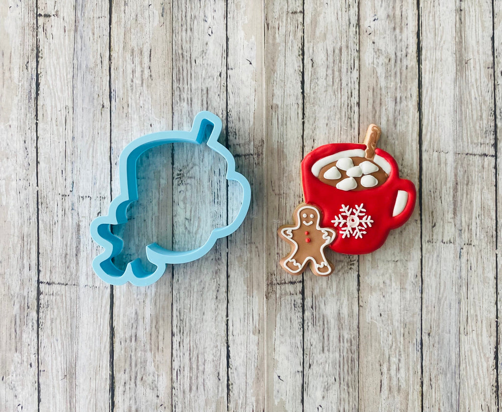 Hot Chocolate Cutter, christmas mug cutter, tea cutter, gingerbread cutter, Christmas cutter