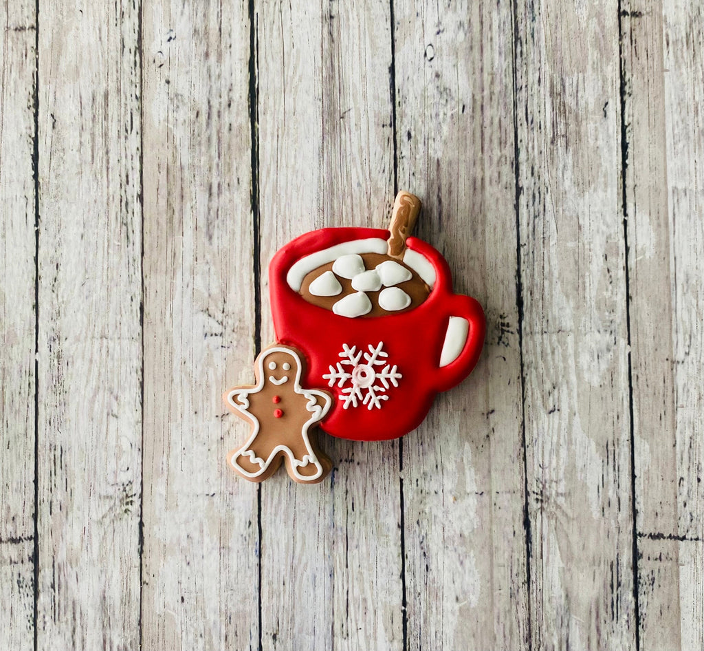 Hot Chocolate Cutter, christmas mug cutter, tea cutter, gingerbread cutter, Christmas cutter
