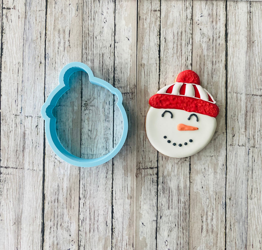 Snowman Head Cookie Cutter, Christmas cutter, Snowman cutter, snow cutter