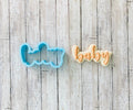 Baby Word Cookie Cutter,  baby cutter, baby shower cutter