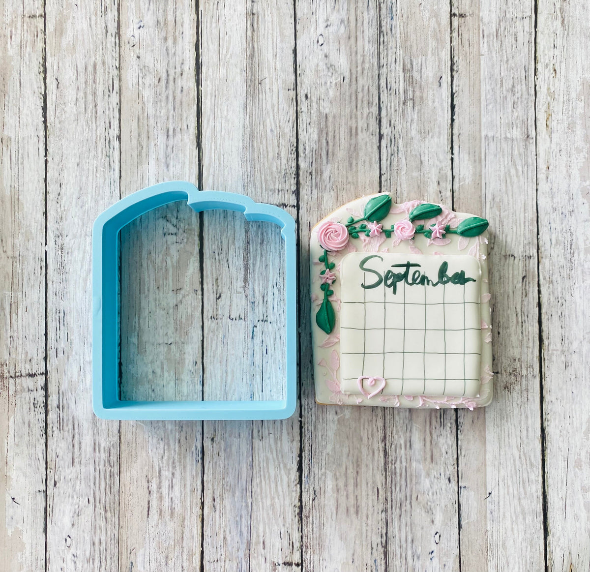 Square with Leaves Frame Cookie Cutter, frame cutter, wedding cutter, bridal shower cutter, baby shower cutter, calendar cutter