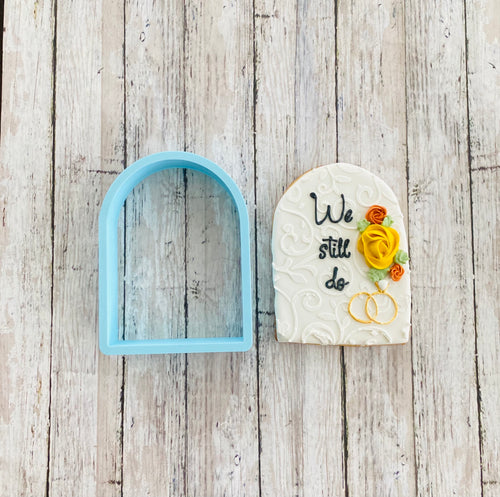 Arch Plaque Cookie Cutter, frame cutter, wedding cutter, wedding arch bridal shower cutter, anniversary cutter, shape cutter