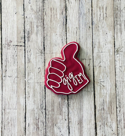 Aggie Cookie Cutter, Gig 'Em cutter, Texas ATM cutter, college cutter, school cutter, football cutter