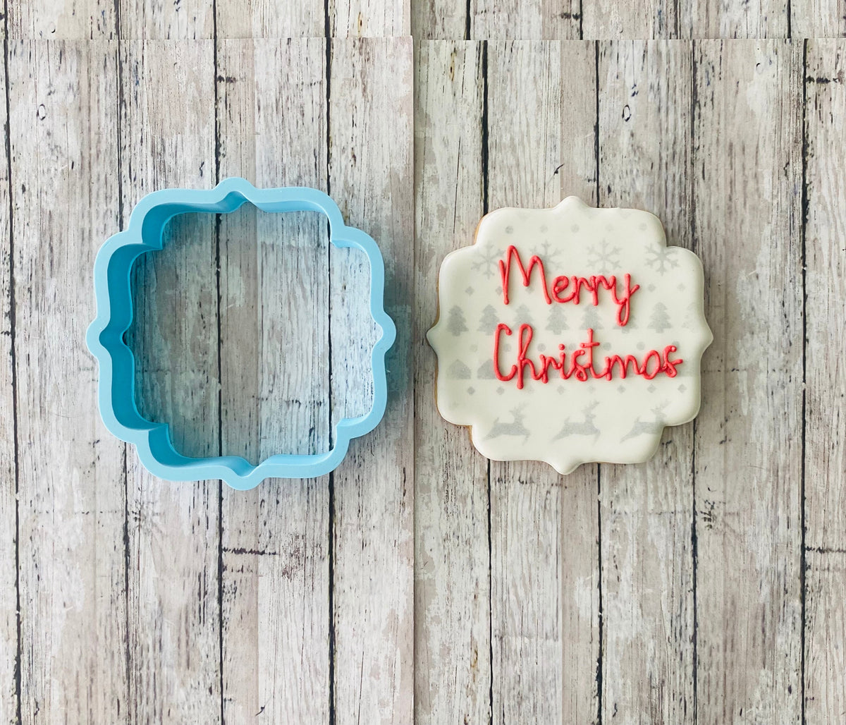 Plaque 2 Cookie Cutter, Frame cutter, photo cutter, picture cutter